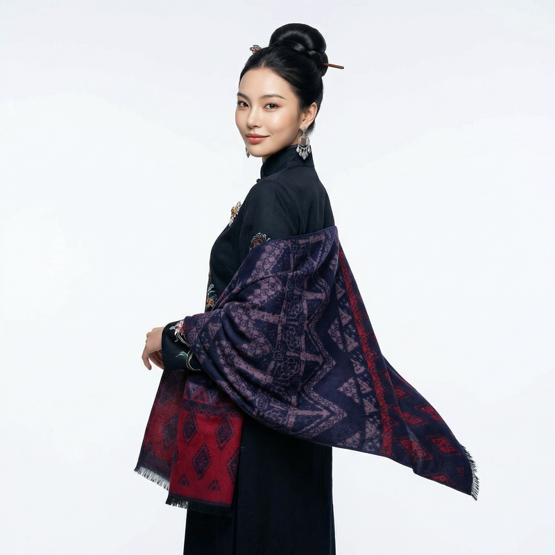 Shu Brocade Silk Scarf