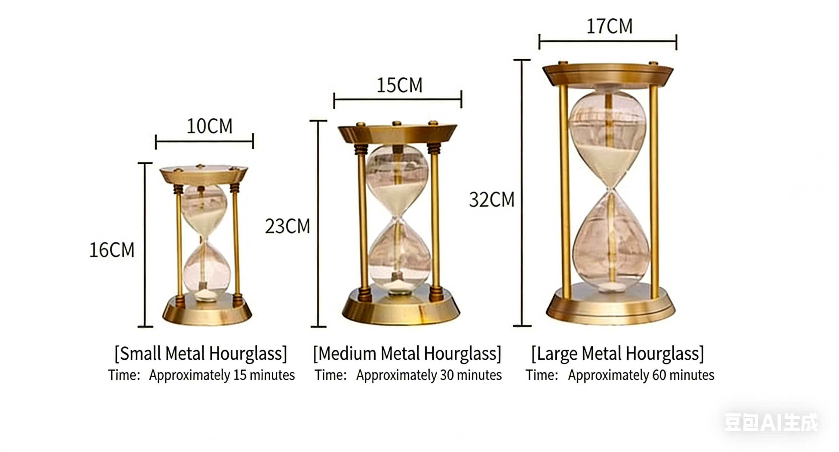 Metal Hourglass | Elegant Home &amp; Office Decoration