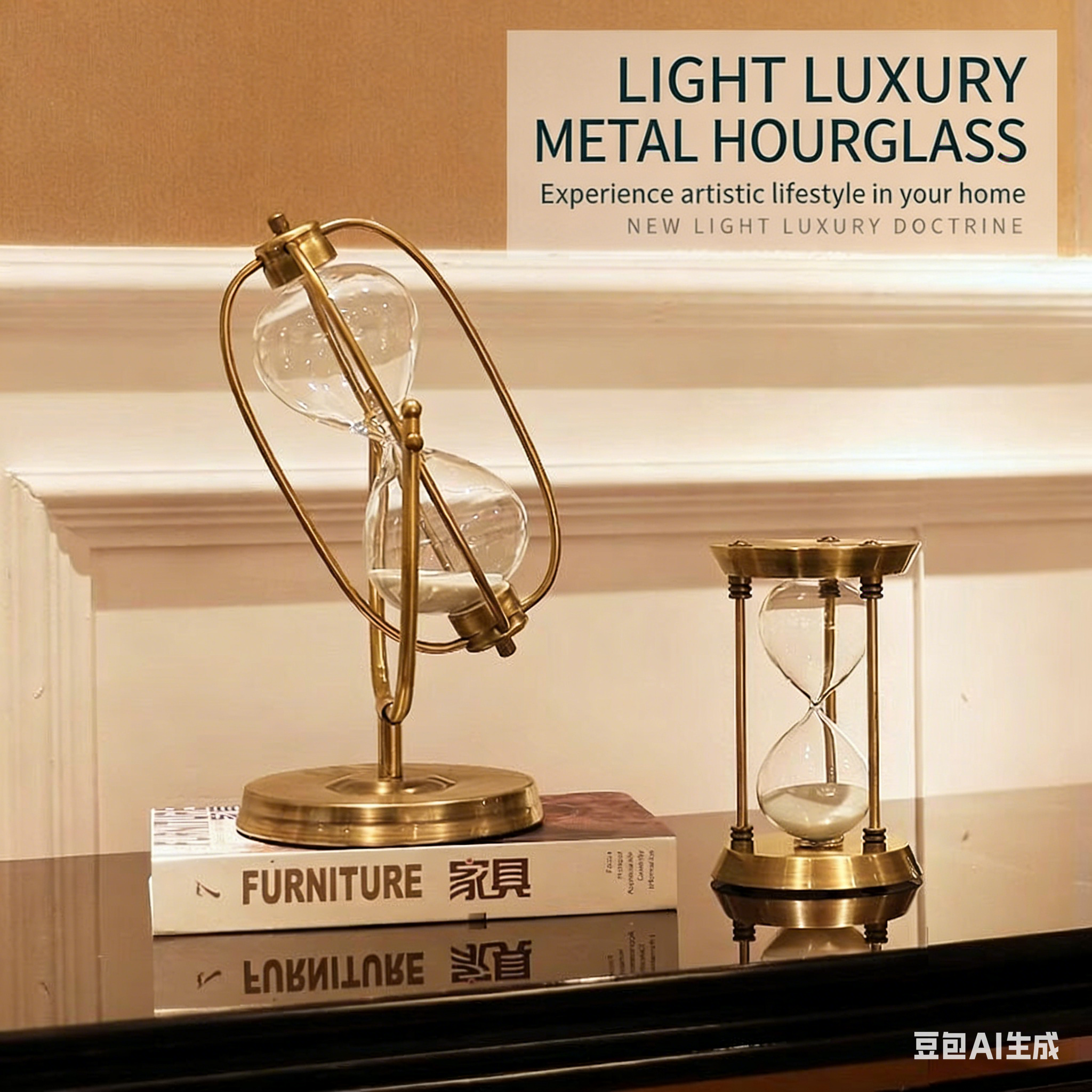 Metal Hourglass | Elegant Home &amp; Office Decoration