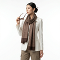 Shu Brocade Scarf – 100% Mulberry Silk | Hand-Cut, Soft &amp; Versatile 180cm*30cm