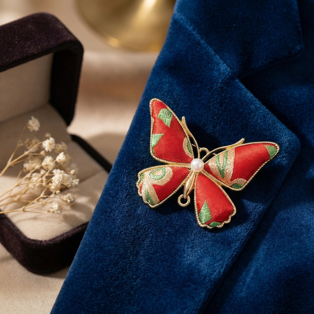 Shu Brocade Brooch